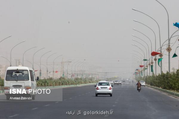 گرد و غبار در نقاط مختلف کشور