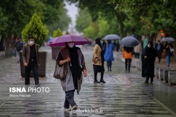 بارش باران و کاهش دما در ۱۲ استان