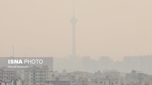 کیفیت هوای پایتخت در 17 ایستگاه در وضعیت آلوده