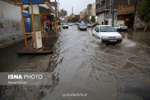 رگبار باران در جنوب کشور