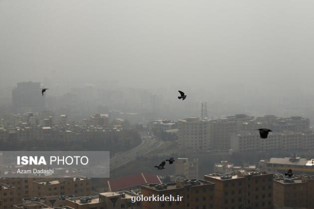 وضعیت زرد در ۱۸ ایستگاه سنجش کیفیت هوای تهران