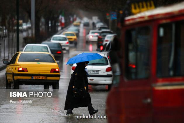 رگبار و رعد وبرق و احتمال آبگرفتگی معابر در ۵ استان