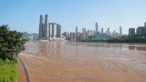 سیل در چونگ کینگ چین و ریزش یک ساختمان