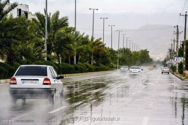 بارش باران در 5 استان اهواز گرم ترین شهر