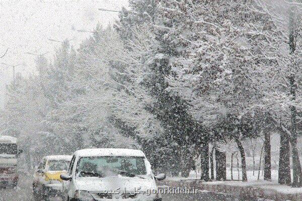 بارش برف و باران در ۱۲ استان