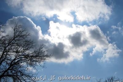 آسمان اغلب مناطق كشور صاف است